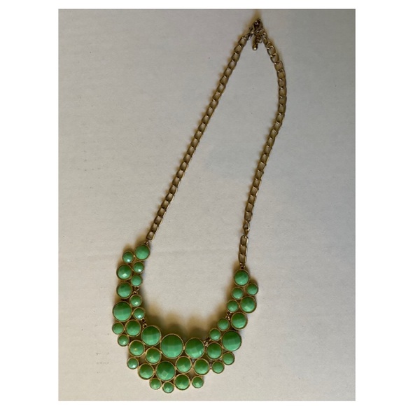 Teal Bib Statement Necklace | Francesca’s - Picture 3 of 7